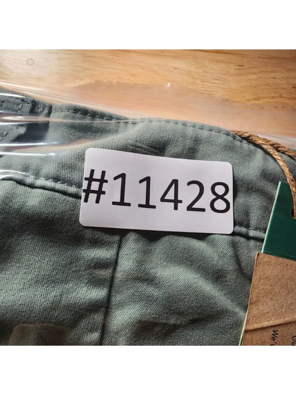 Tailor Vintage Pants Mens 38x30 Green Stretch Mid Rise Slim Fit *NWT*